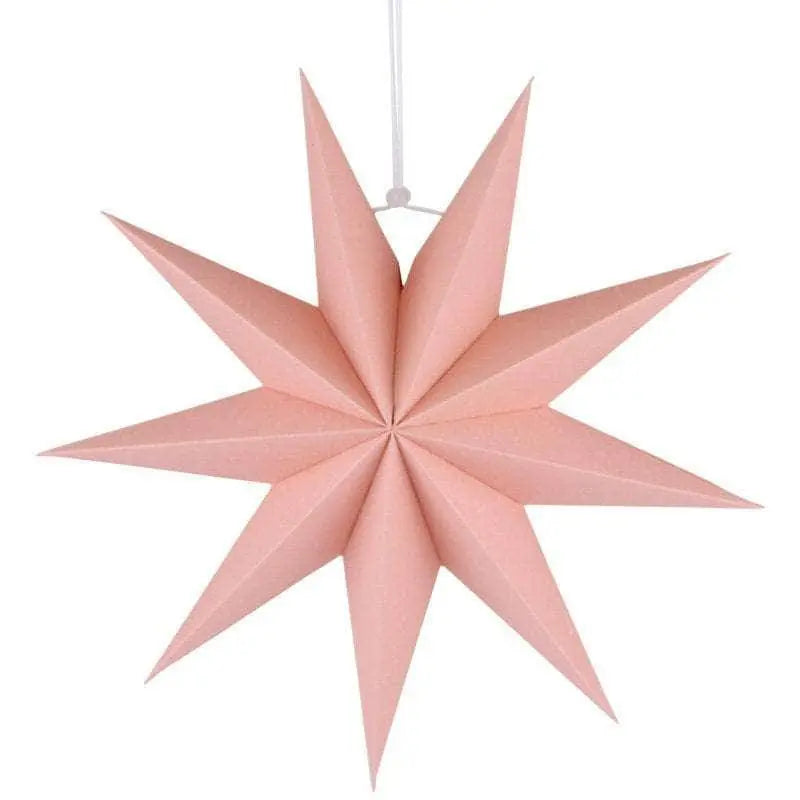 Pastel Paper Lantern Christmas Star Ornament Hanging Decoration Baby Shower Decor
