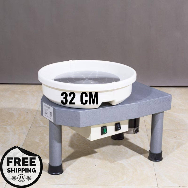 Quiet Pottery Wheel 150W Large Pottery Wheel 32CM Clay Turntable