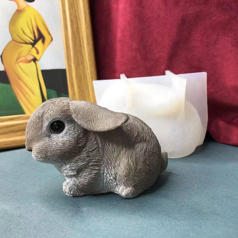 Rabbit Mold Bunny Decoration DIY Garden Ornament