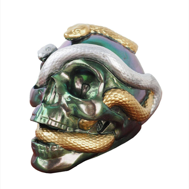 Scary Skull With Snakes Mold DIY Halloween Decoration Spooky Decor