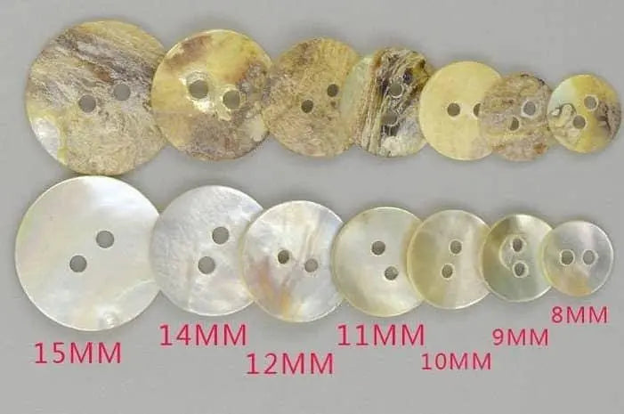 Shell Buttons Sewing Button DIY Clothes Making 2 Hole Buttons Round Button