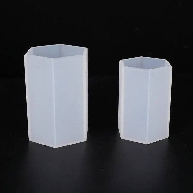 Silicone mould for dried flower resin casting hexagon candle molds