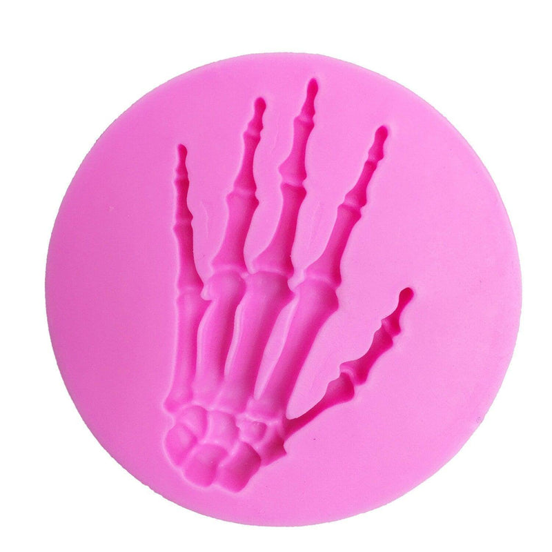 Skeleton Hand Mold Halloween Silicone Mould Cake Fondant Tools Chocolate Making Molds