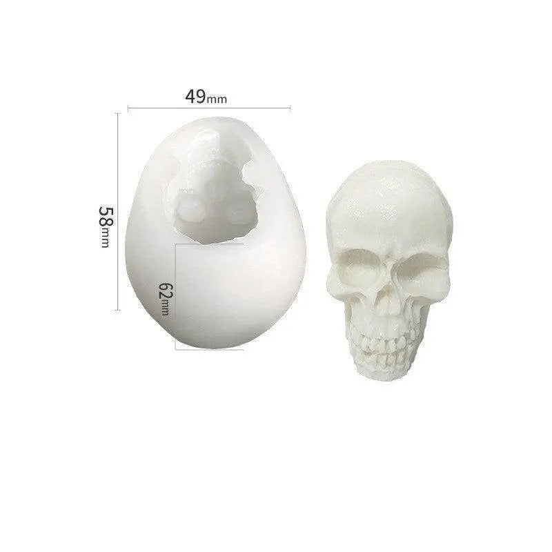 Skull Silicone Mold Halloween Party Chocolate Molds Soap Making Accessories Candle Tools DIY Resin Molds for Lotion Bar & Cake Baking