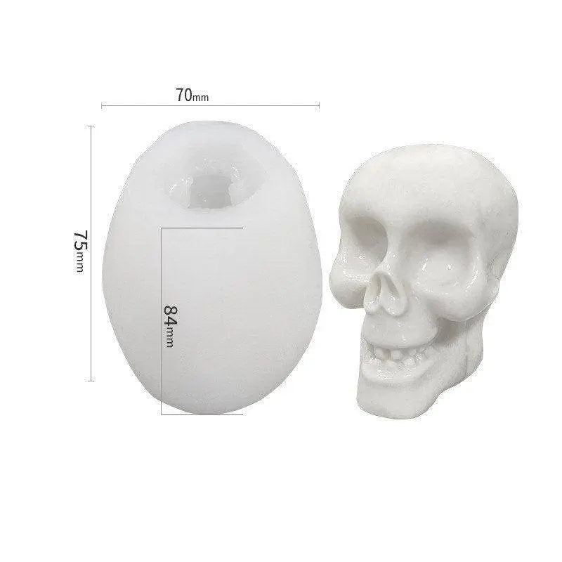 Skull Silicone Mold Halloween Party Chocolate Molds Soap Making Accessories Candle Tools DIY Resin Molds for Lotion Bar & Cake Baking