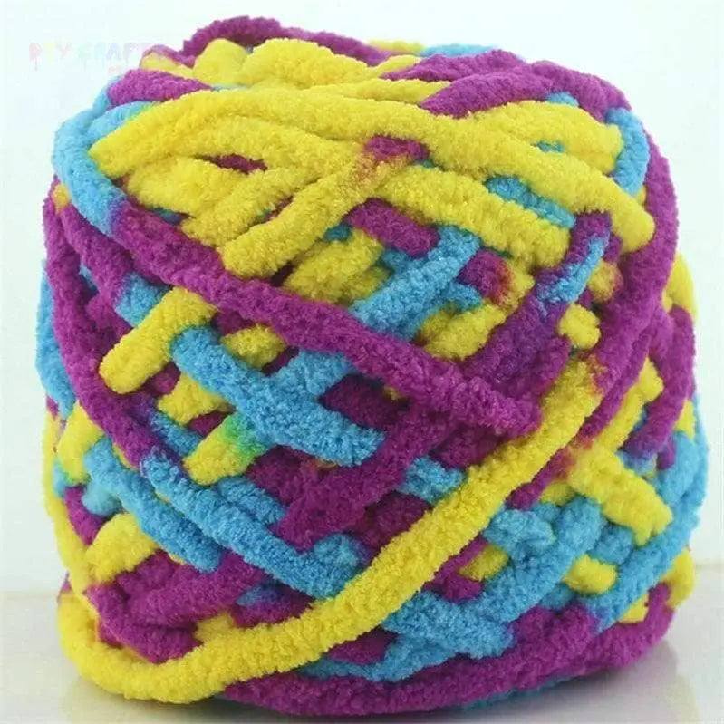 Soft chunky yarn 1 ply milk cotton wool balls 100g