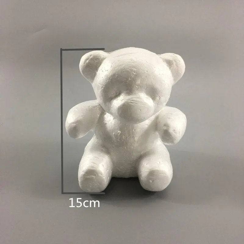 Styrofoam bear mold DIY Valentine's gift for girlfriend