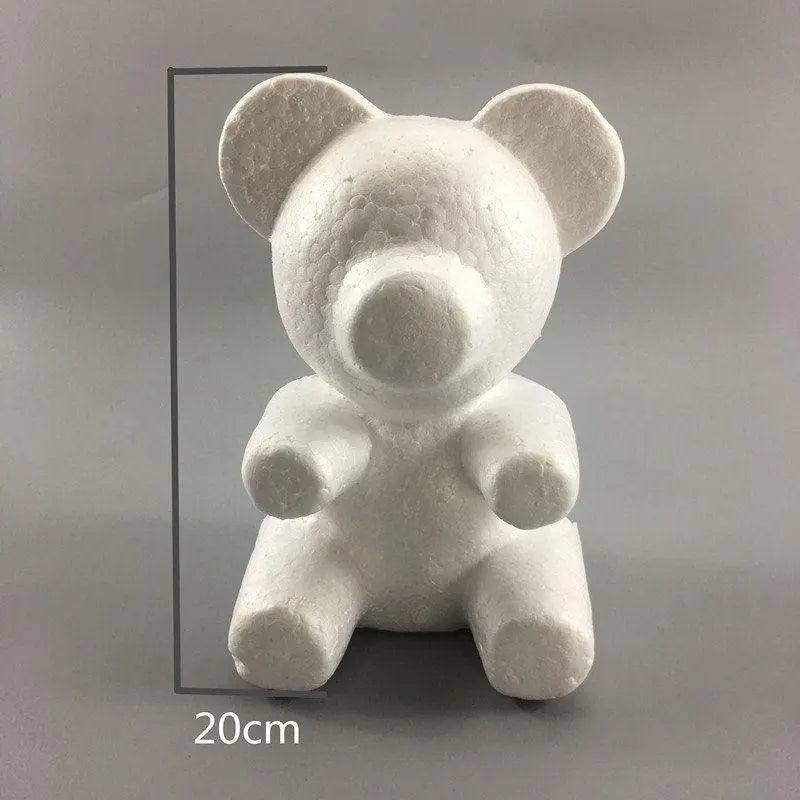 Styrofoam bear mold DIY Valentine's gift for girlfriend