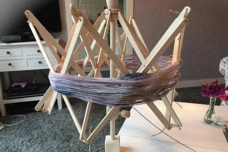 Thread winder wooden yarn swift knitting accessories
