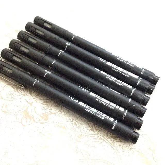 Ultra fine tip marker pen set micron pens
