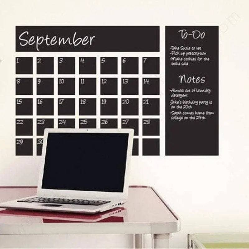 Wall Calendar Chalkboard Calendar Dry Erase