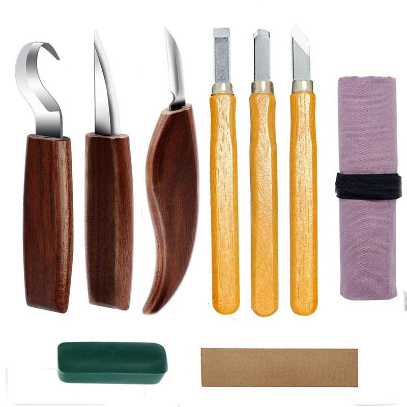 Walnut Chrome Vanadium Steel Fettling Knife Carving Knife Clay DIY Shaping Tool
