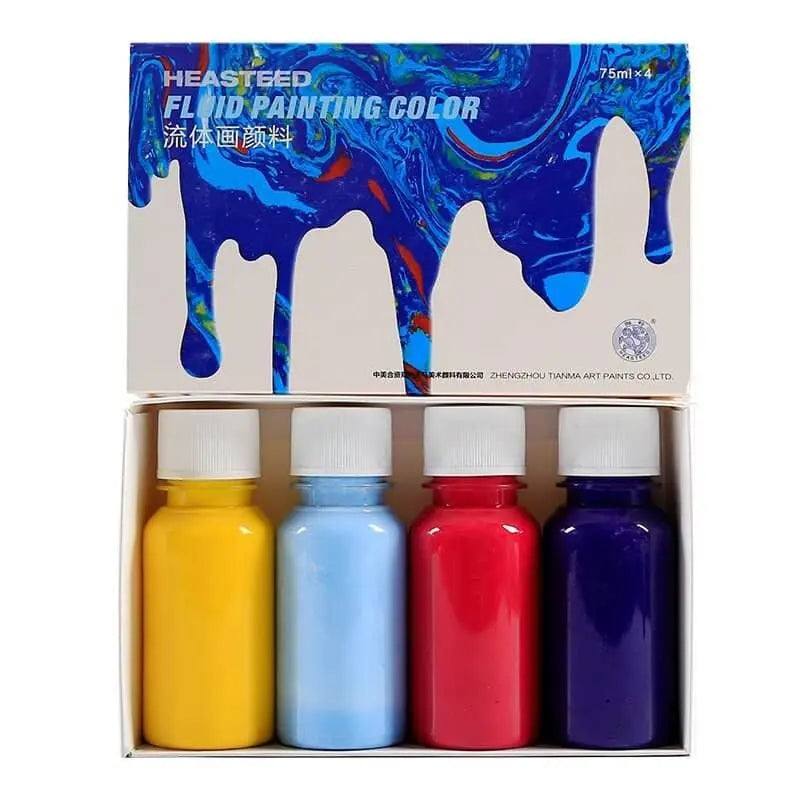 Water transfer paints marble painting on water for kids 4 color set 75ml bottles