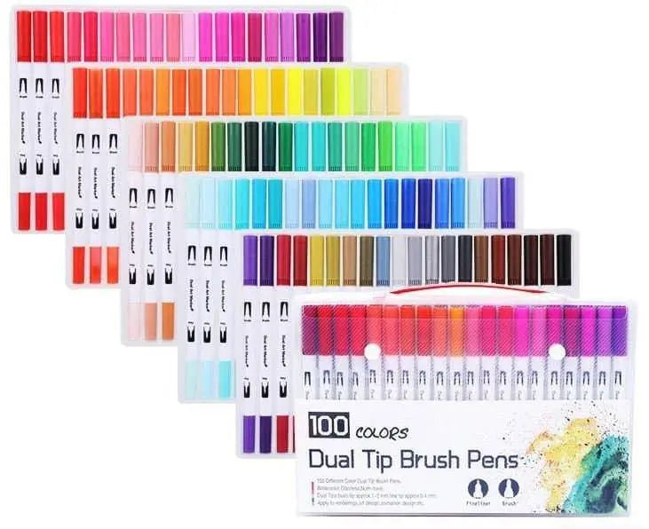Watercolor Brush Pen Set Dual Tip Pens
