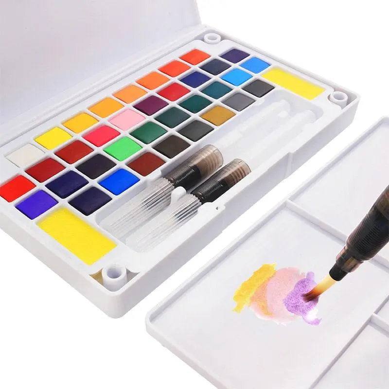 Watercolor Paint Set With Palette Painting Kits Paint Kit For Adult Watercolor Paints Brush Palette Watercolor Painting Supplies