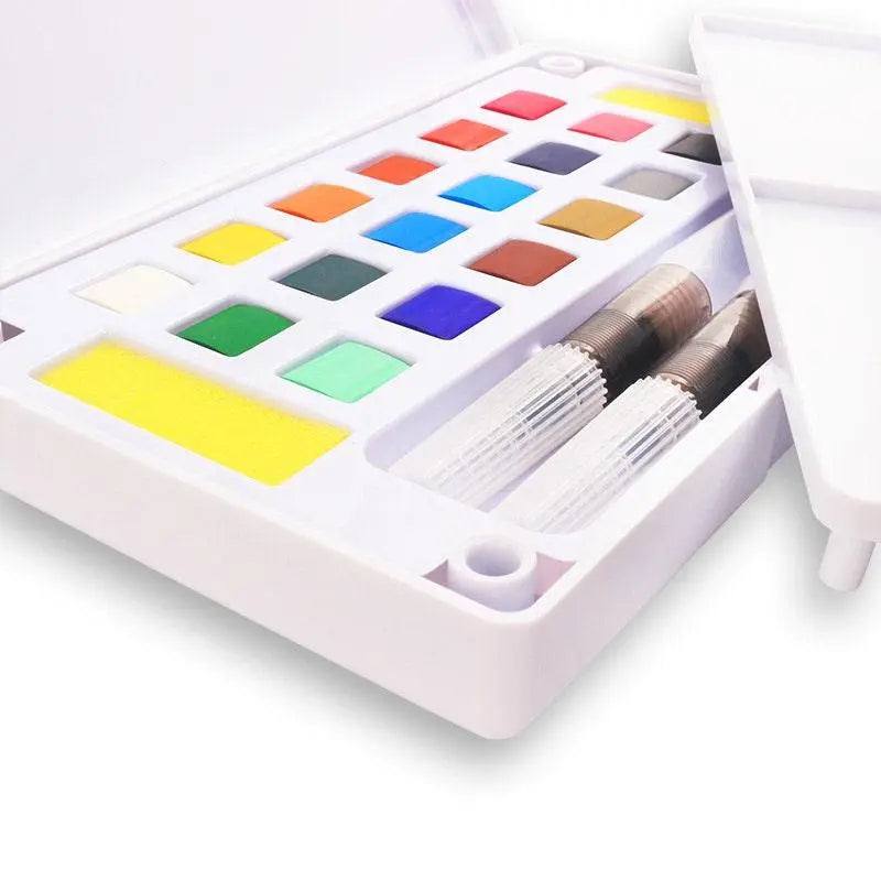 Watercolor Paint Set With Palette Painting Kits Paint Kit For Adult Watercolor Paints Brush Palette Watercolor Painting Supplies
