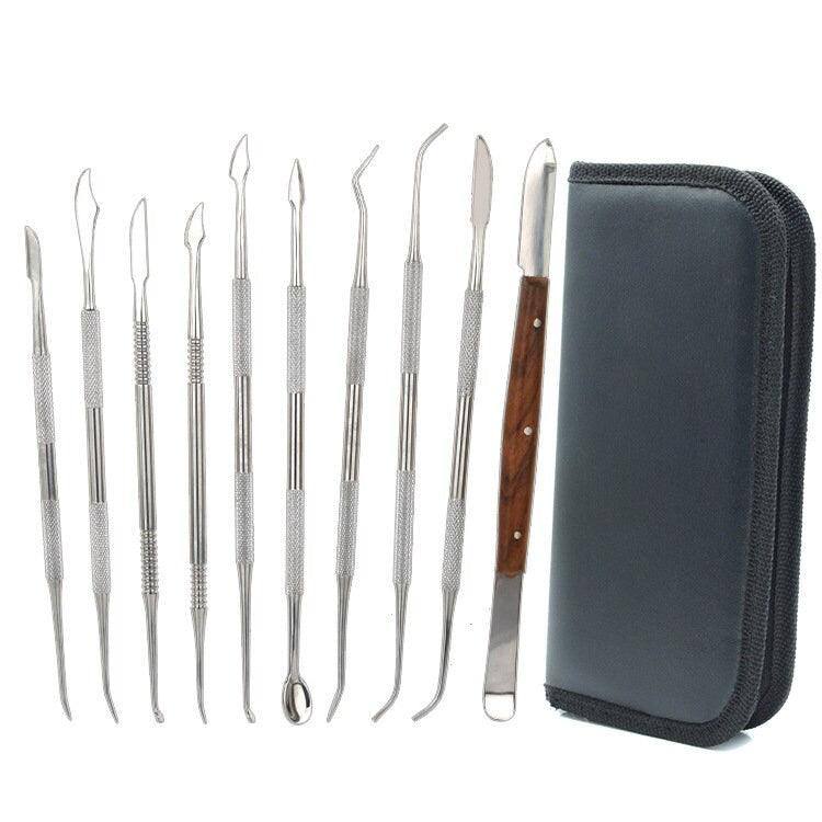 Wax Carving Tool Clay Sculpting Tools 10 Pcs Double-Ended Stainless Steel