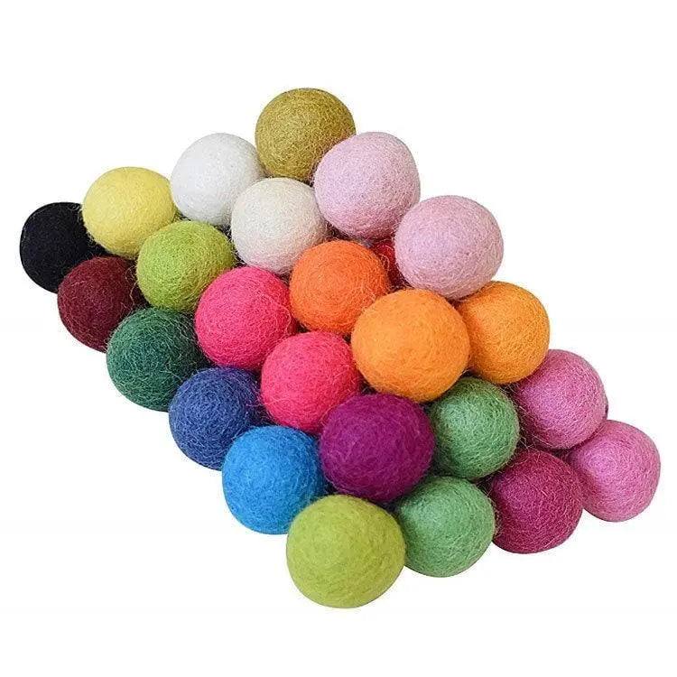 Wool felt ball pompoms for garland making felt balls party decor